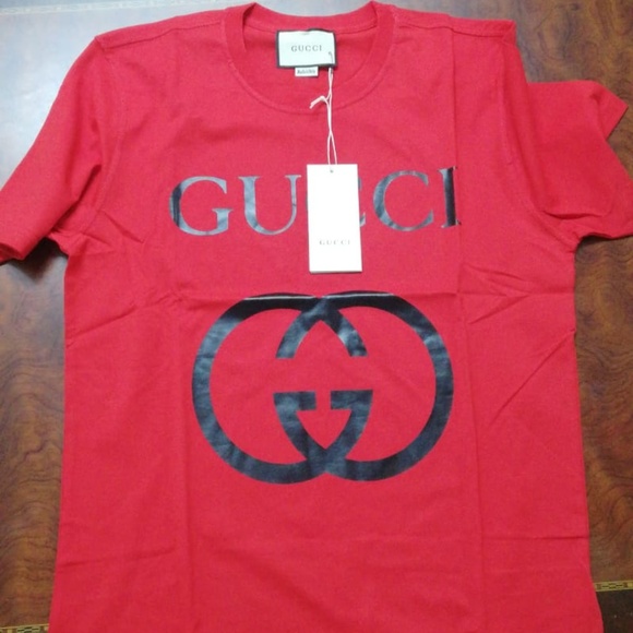 black and red gucci shirt